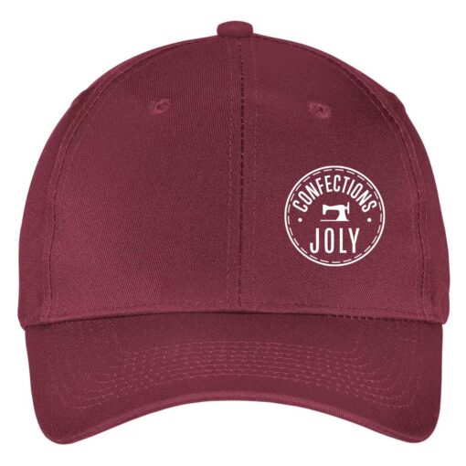 Casquette de couleur marron avec un petit logo