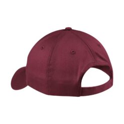 Casquette de couleur marron avec velcro à l'arrière
