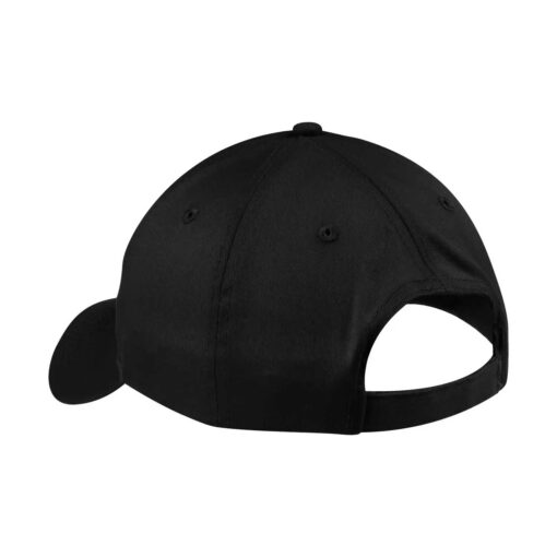 Casquette de couleur noire avec velcro à l'arrière