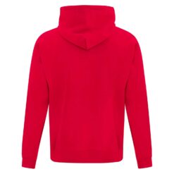 Coton ouaté de couleur rouge vu de dos