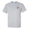T-shirt de couleur gris avec un logo au coeur